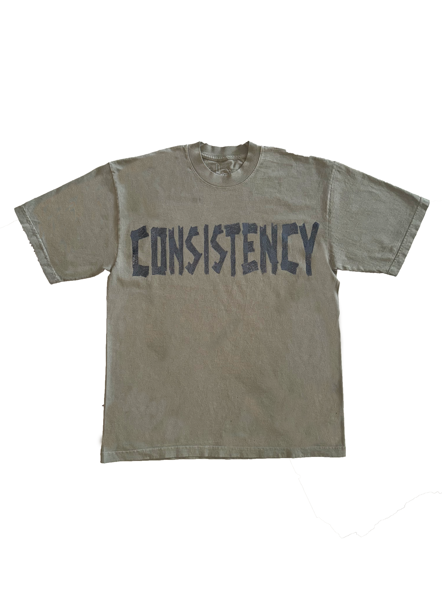 "CONSISTENCY" TAPE TEE