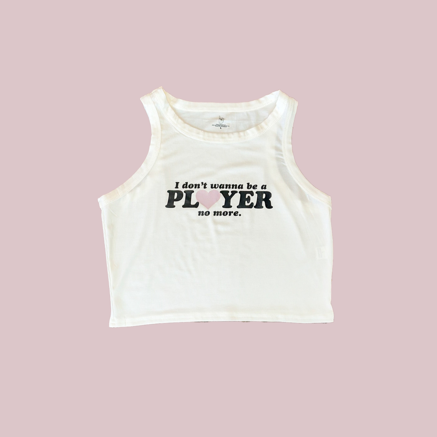"I don't wanna be a P" Cropped Tank