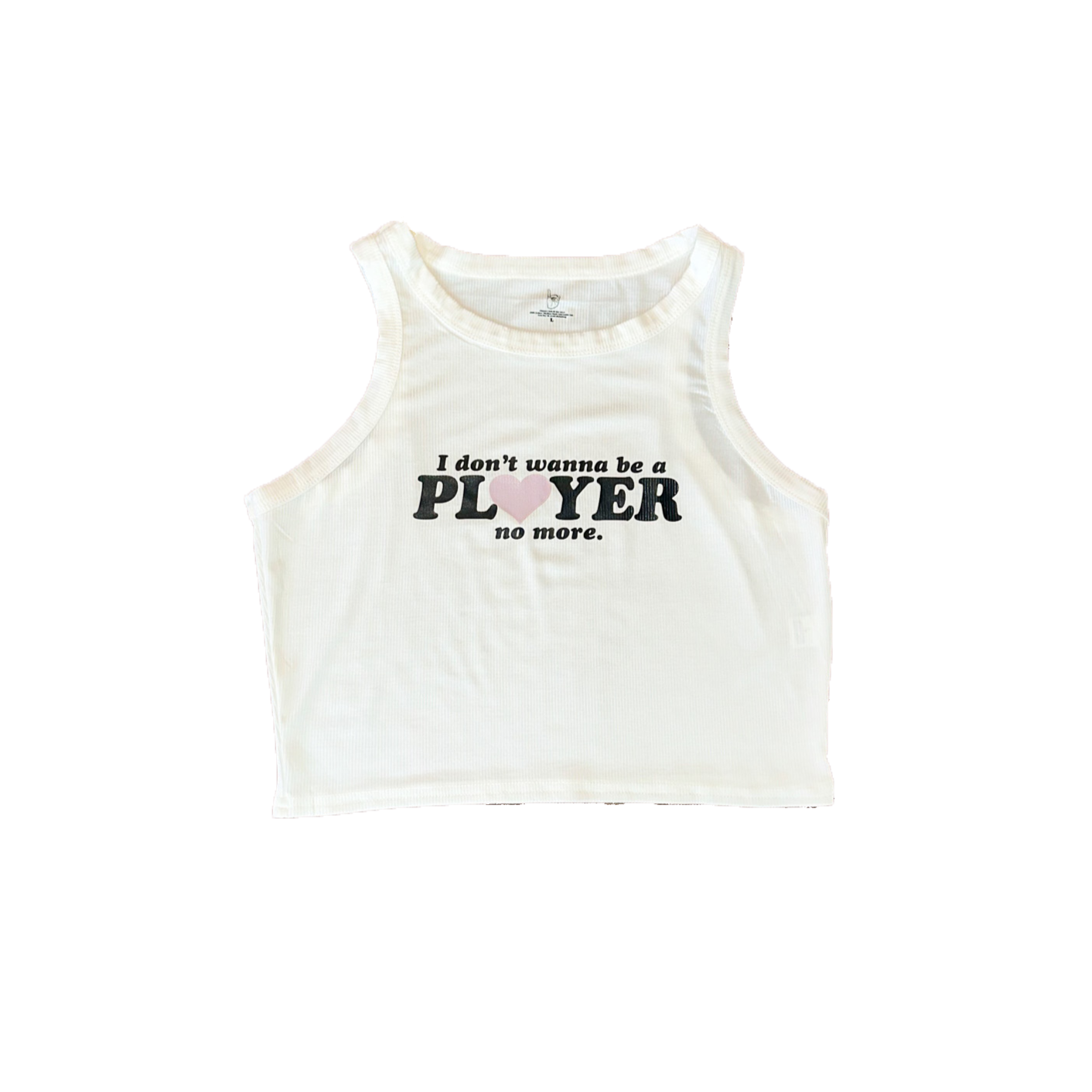 "I don't wanna be a P" Cropped Tank