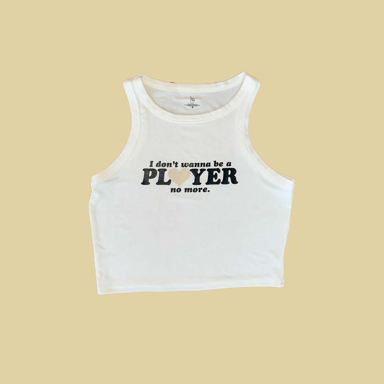 "I don't wanna be a P" Cropped Tank